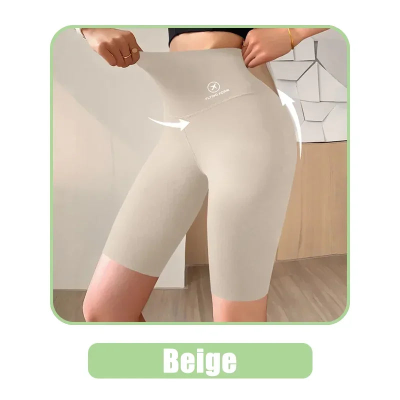 Seamless Women Sports Shorts High Waist Fitness Jogging Body Shaping Boxers Push Up Scrunch Butt Biker Slim Underwear