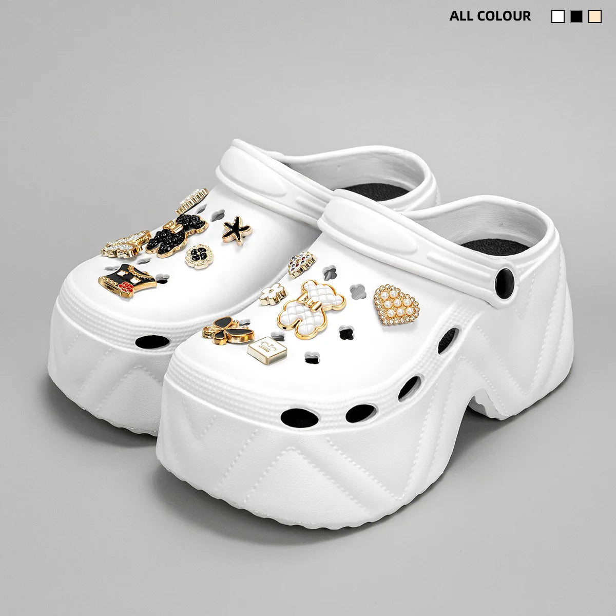 High Platform Fashion Clogs Shoes Women's Thick Bottom EVA Sandals