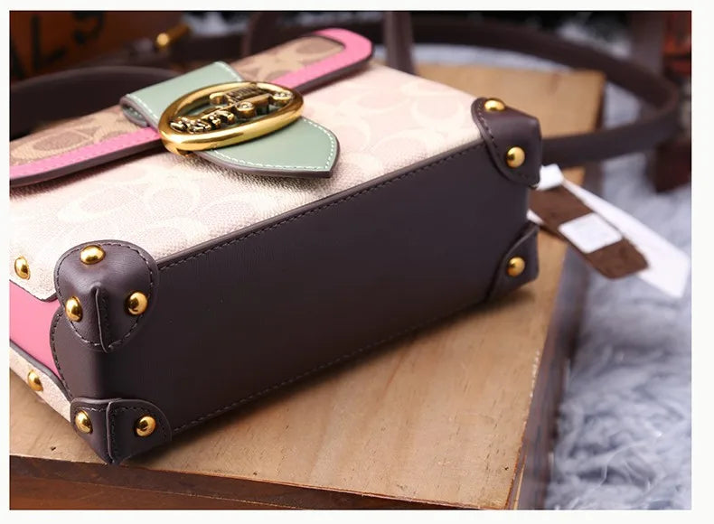 Women Bags Designer Luxury Crossbody Shoulder Purses Handbag Women Clutch Travel Tote Bag coffee black red coffee-black-red-