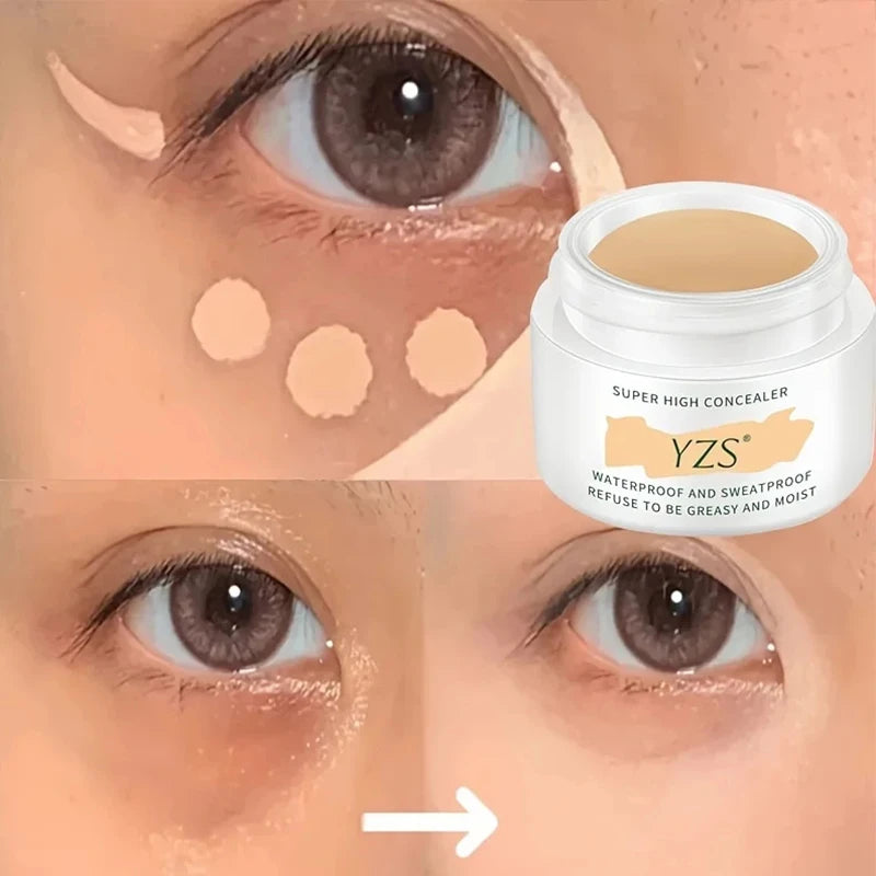 High Definition Concealer Waterproof Full Coverage Concealer For Tattoos Scars Naked beige Natural color