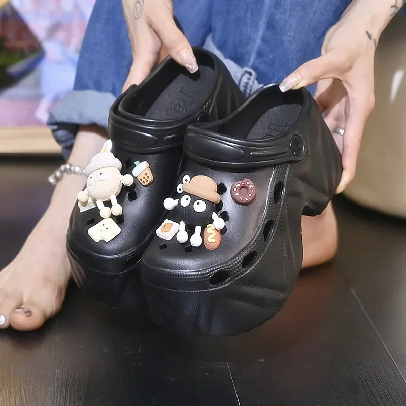 High Platform Fashion Clogs Shoes Women's Thick Bottom EVA Sandals
