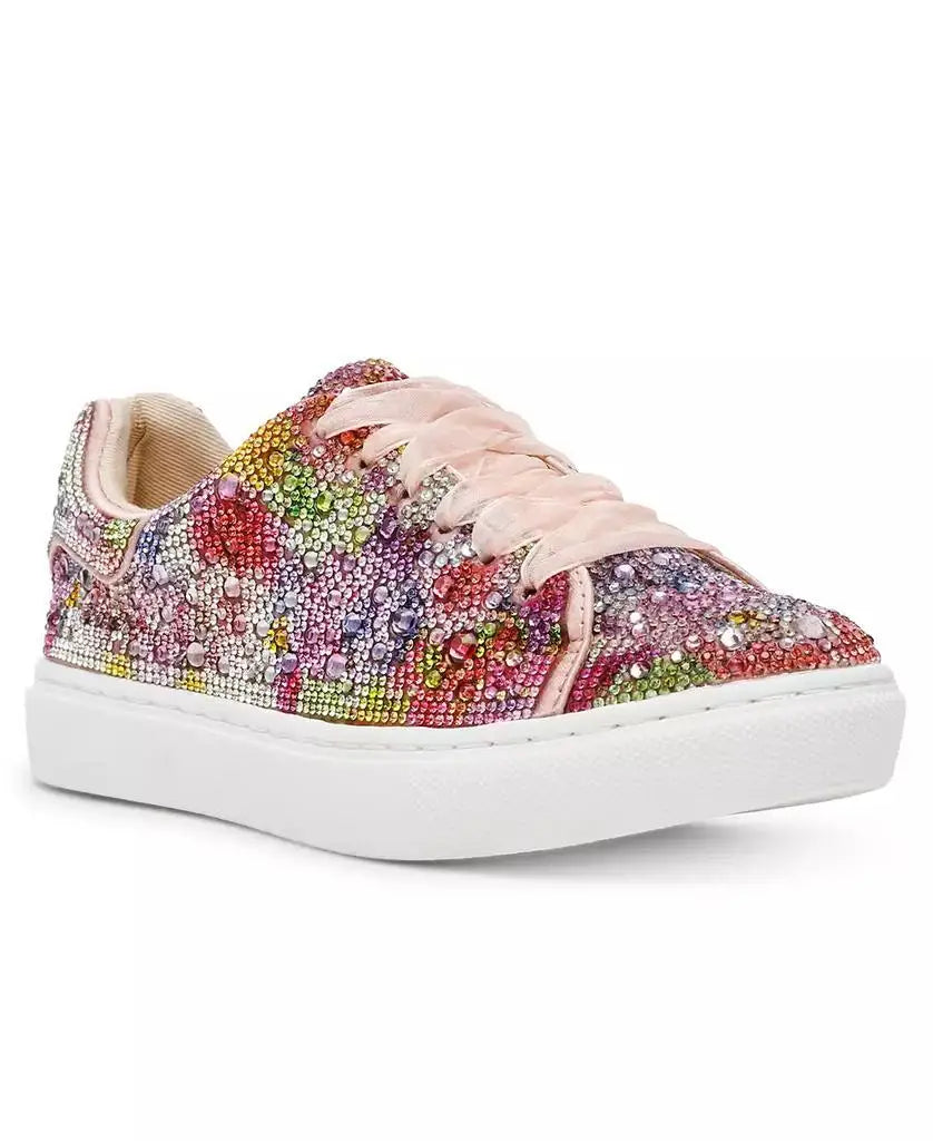 Betsey Johnson | Little and Big Girls Sidny Rhinestone Sneakers