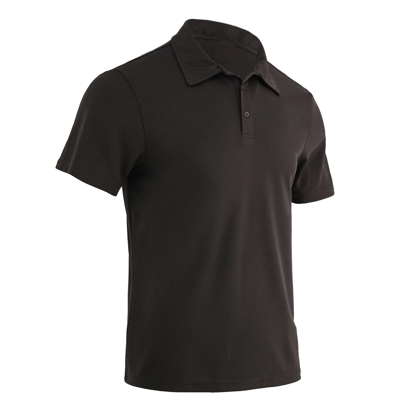 5-piece men's solid color short sleeved polo shirt breathable quick drying short sleeved top