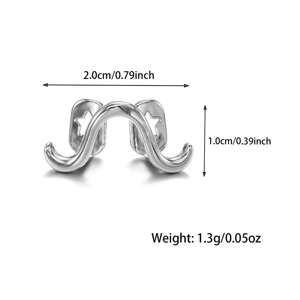 1PCS Hip Hop Single Teeth Grillz For Men Women Gold Silver Color Copper Grillz