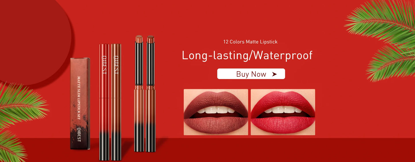 Double End Glitter Matte Eye shadow Stick Pencil Waterproof Bicolor Shimmer
