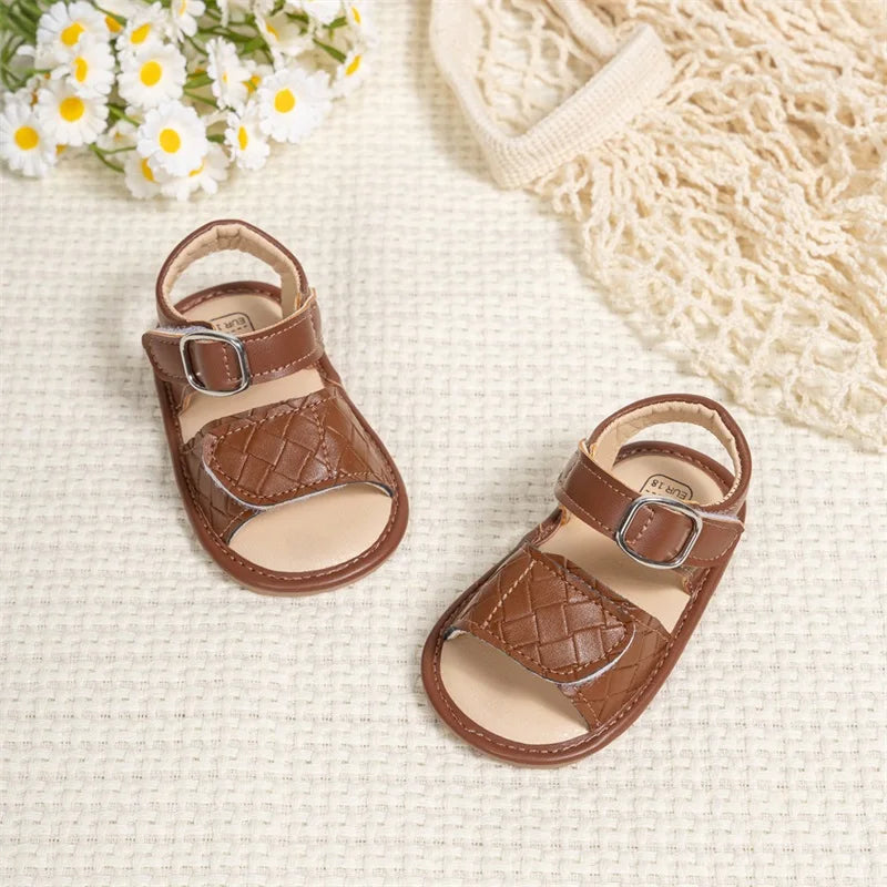 Cute Baby Girl Sandals Stylish and Comfortable PU Leather Non-slip Toddler Shoes
