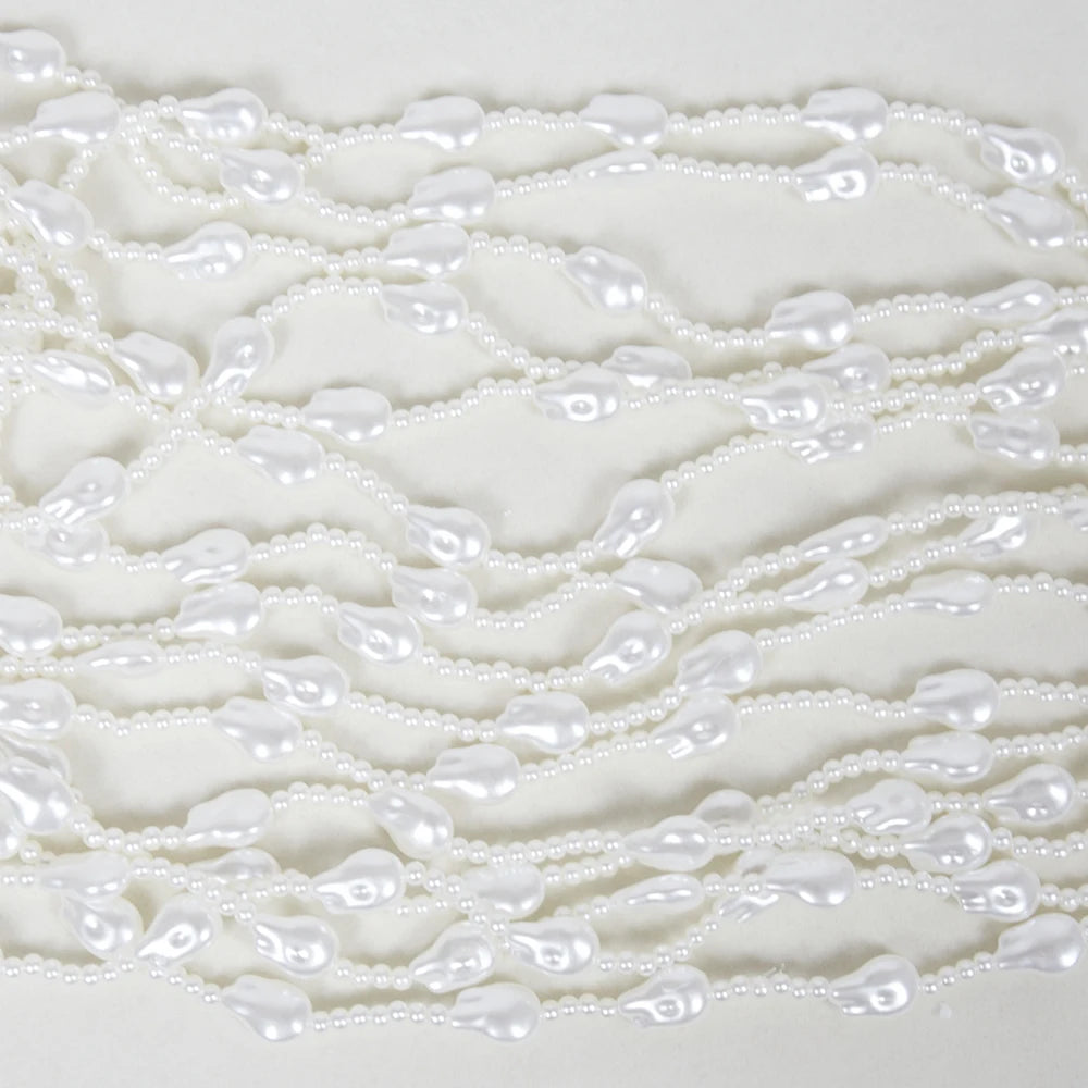 Shawl Top Pearl Necklace Body Chain for Women Female Beads Tops Elegant Shawl