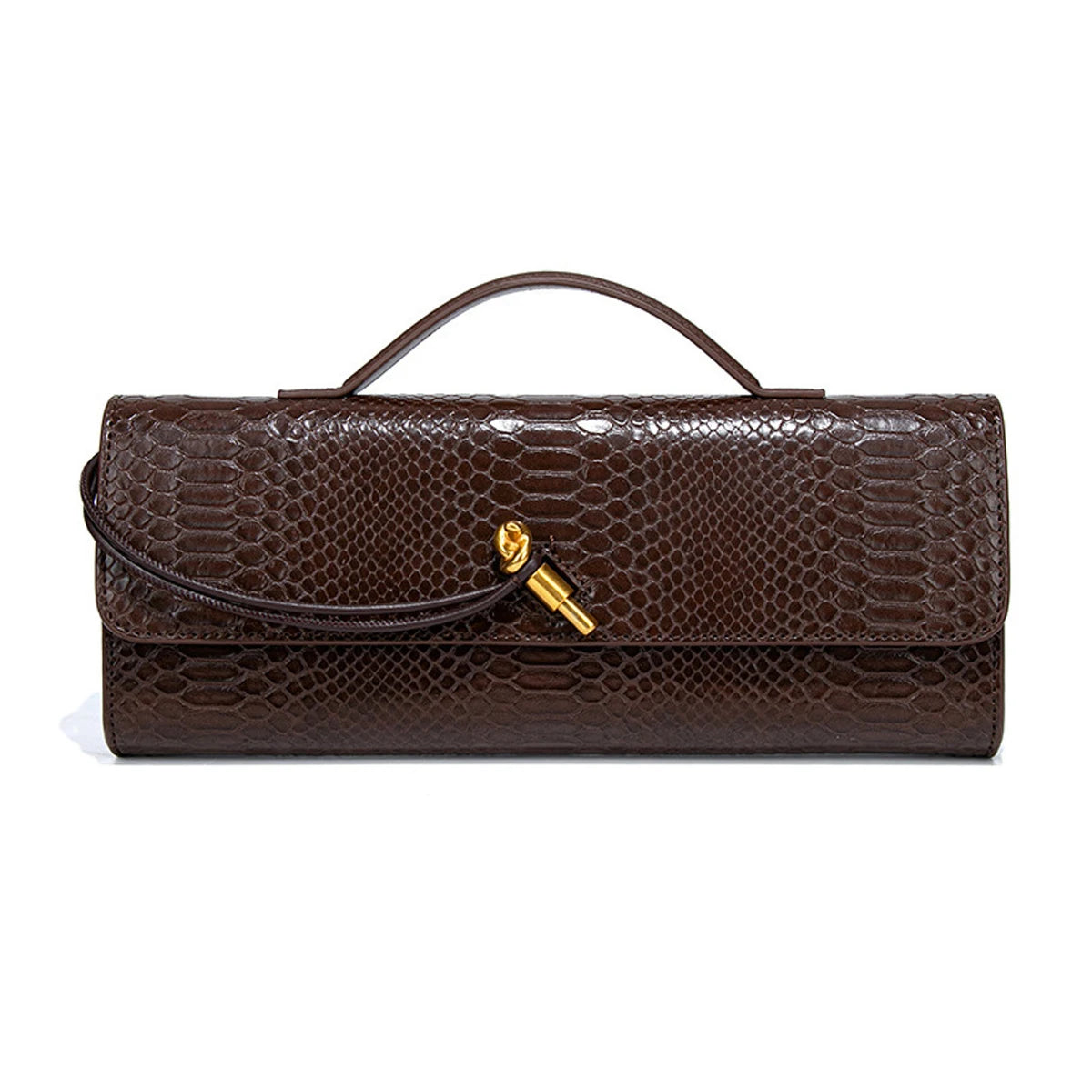 Burgundy bag cherry red envelope wine red envelope upscale new handbag crocodile flip hand