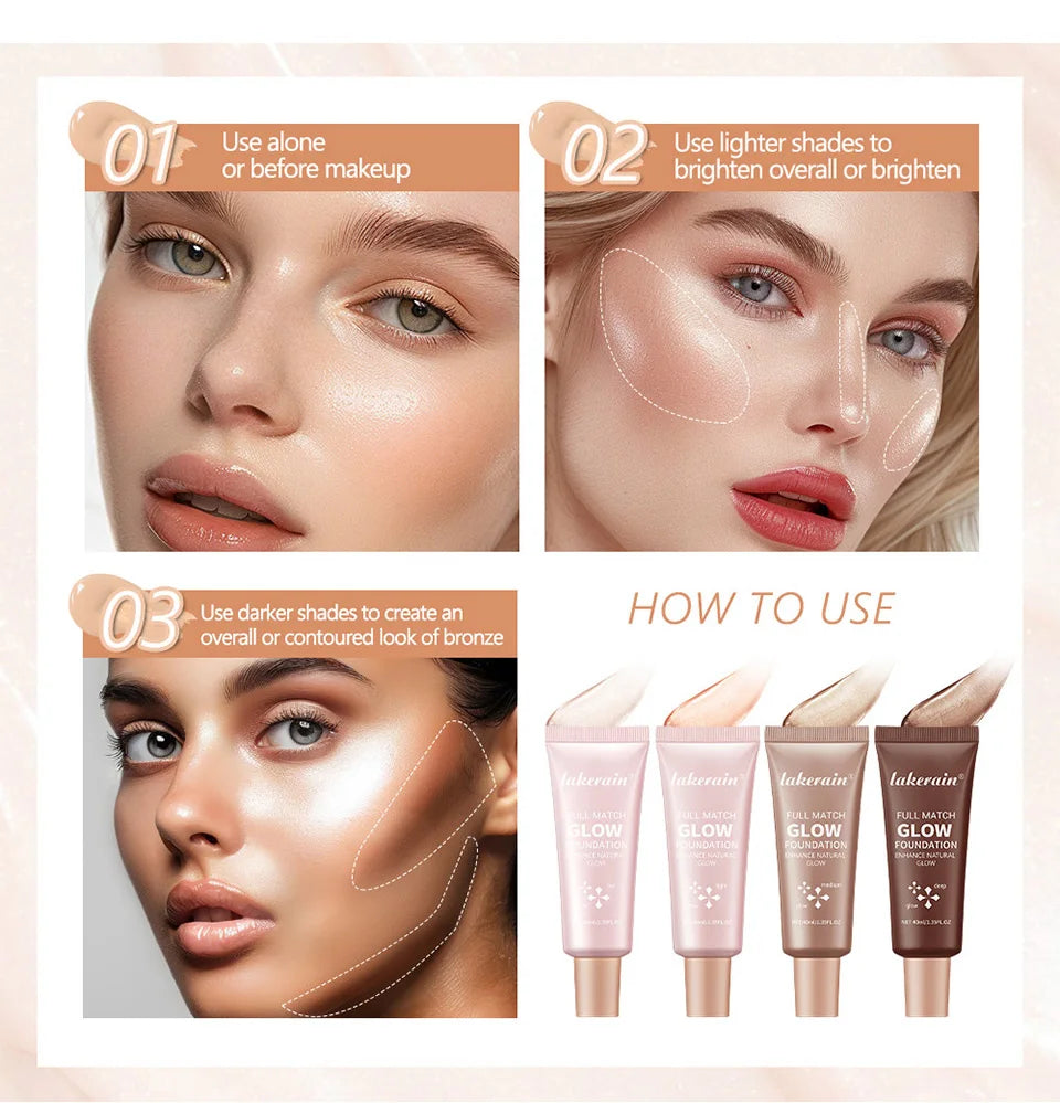 Illuminator Highlighter Paris Makeup True Match Enhancer Bronzing Drops Glow Foundation 1 4