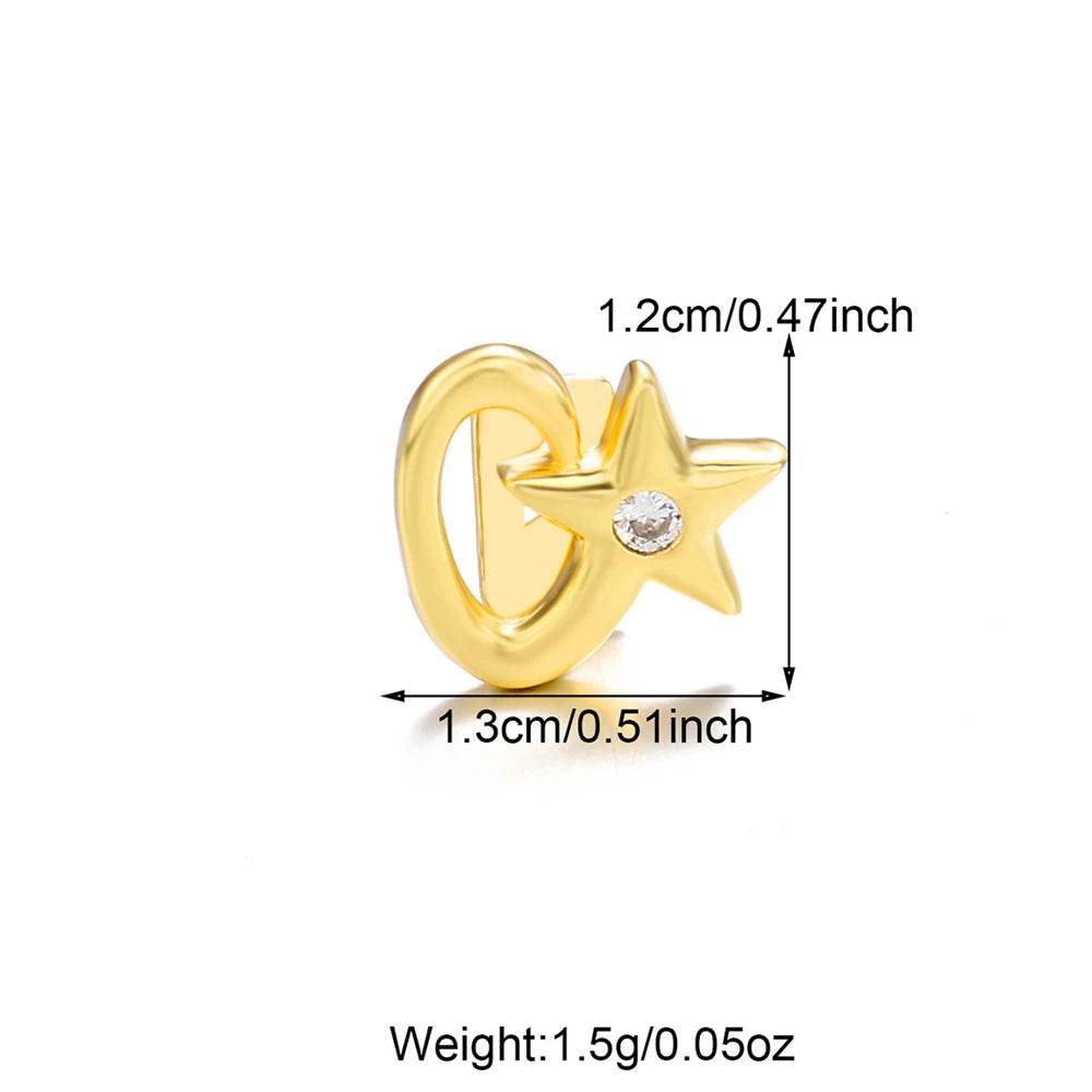 1PCS Hip Hop Single Teeth Grillz For Men Women Gold Silver Color Copper Grillz - Fashionqueene.com