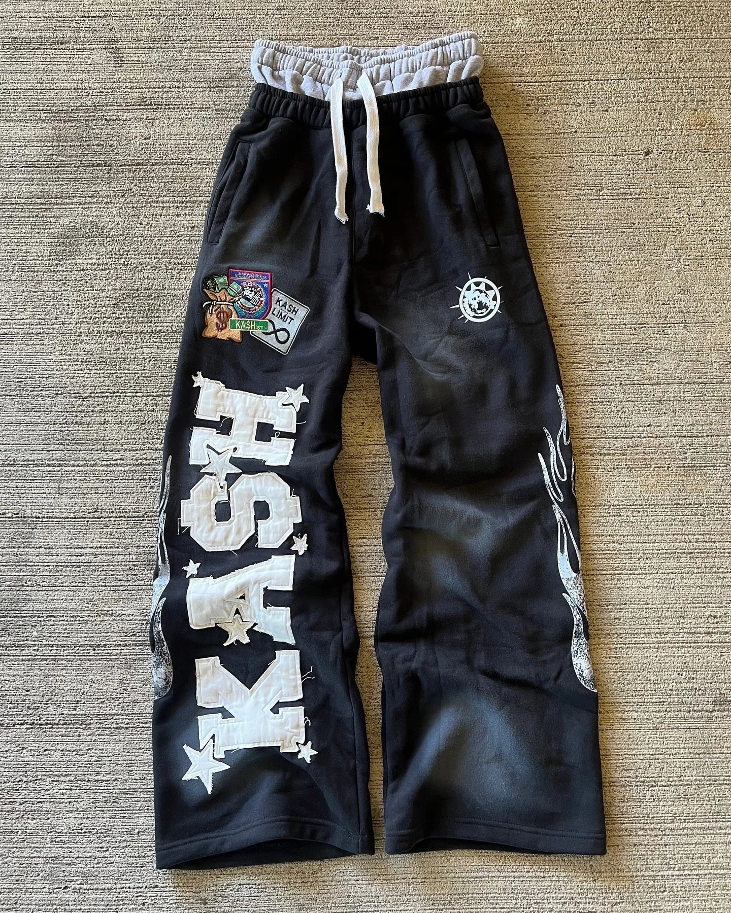 American Cartoon Graffiti Sweatpants Y2K Pants Mens Gothic Hip Hop Cartoon Baggy Elastic Waist Casual Trousers
