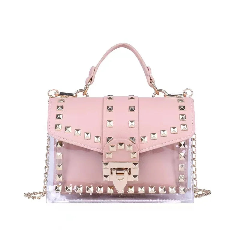 Women Studded Graffiti Crossbody Bags Fashion Shoulder Bag For Ladies High Quality
