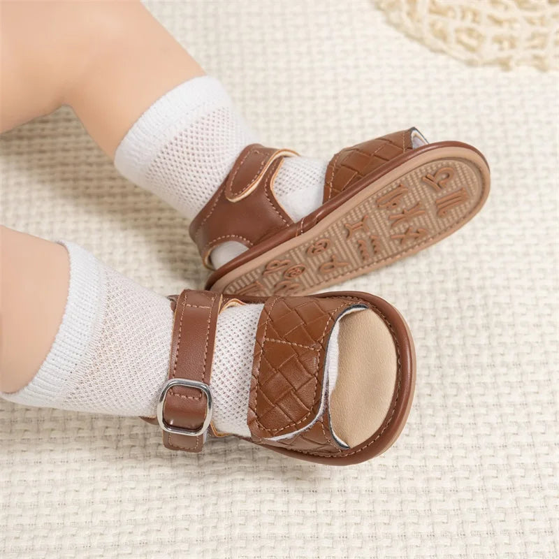 Cute Baby Girl Sandals Stylish and Comfortable PU Leather Non-slip Toddler Shoes