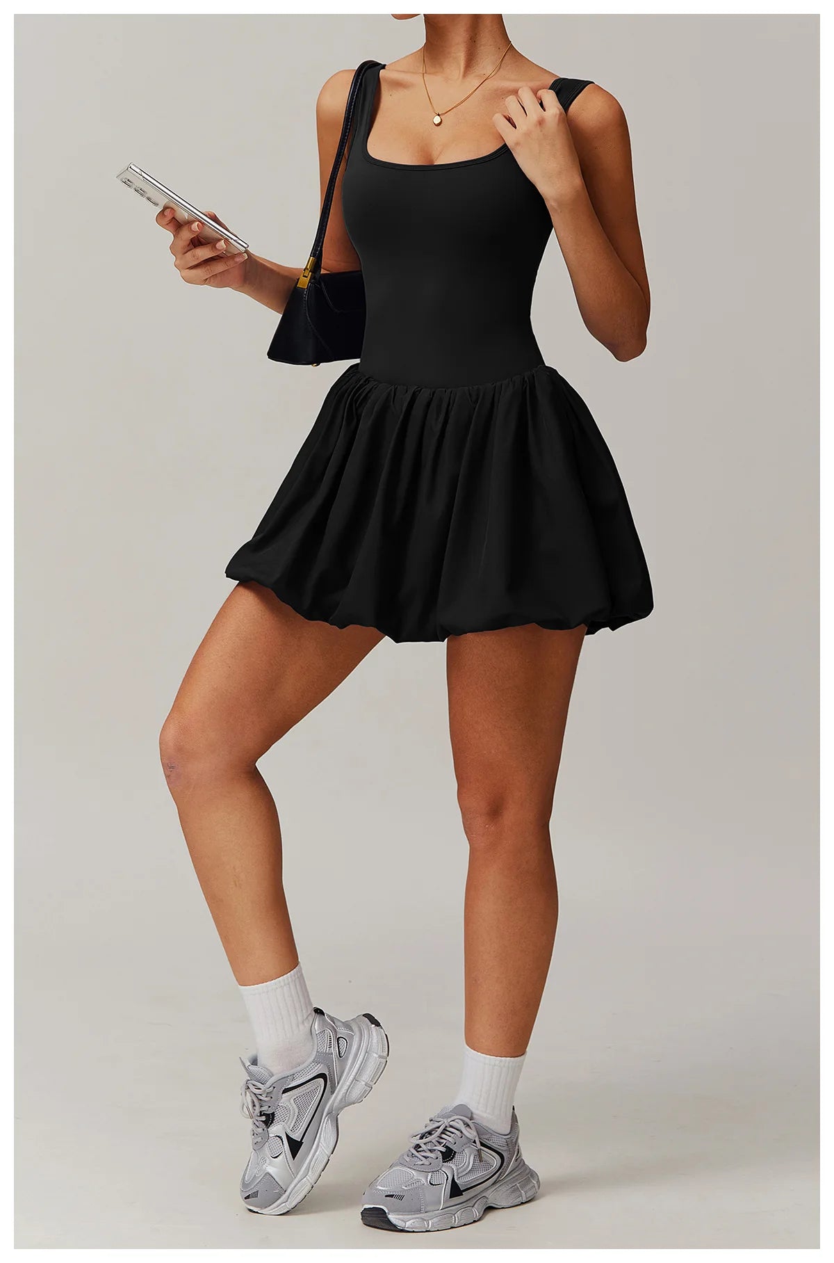 2024 New Women Yoga Anti Glare One-Piece Jumpsuit Dance Ballet Sports Dress Gym Push up Running Tennis Sports