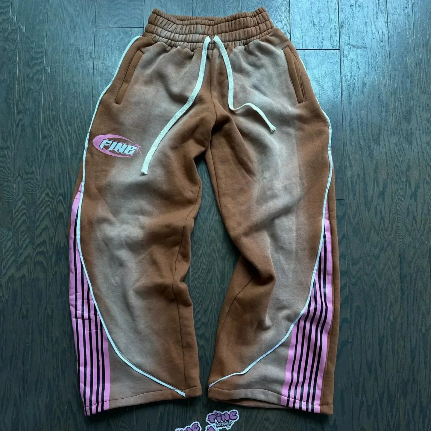 Double waist Pants New Hip Hop Men Women Jogger Drawstring Sweatpants Loose Cargo Trousers