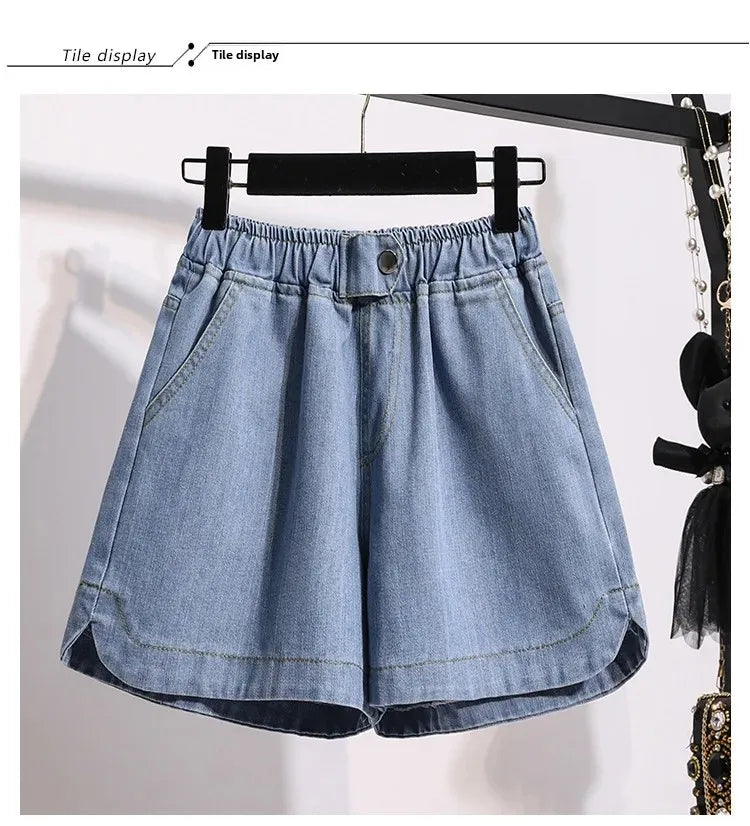 Plus Size Plus Size High Waist Wide Leg Hot Pants Women's Short Pants