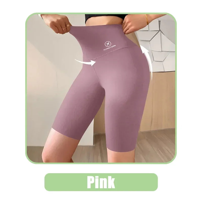 Seamless Women Sports Shorts High Waist Fitness Jogging Body Shaping Boxers Push Up Scrunch Butt Biker Slim Underwear