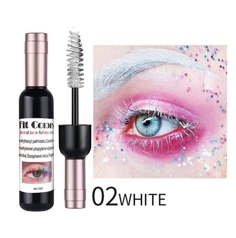 1PC Colorful Eyelash Mascara EyeLashes Extension Curling Lengthen White Purple