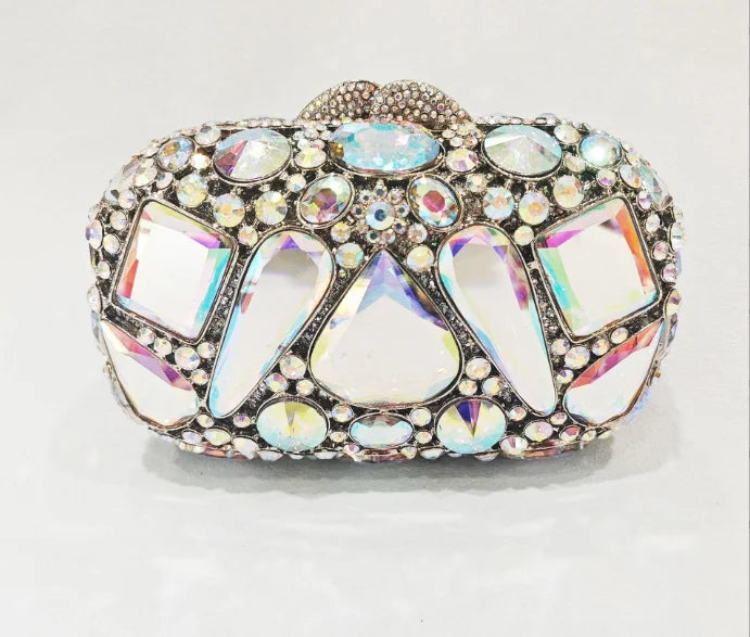 XIYUAN Big Stones Evening Purse Bags Rhinestone Wedding Gems Clutch Bag Bridal Clutches Women Diamonds