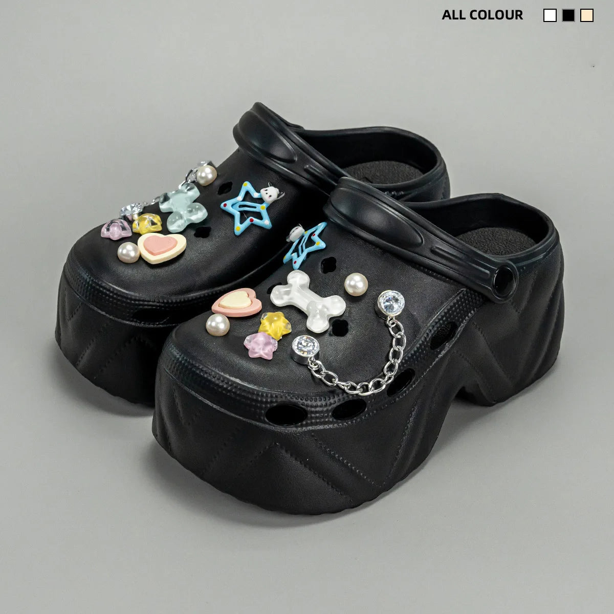 High Platform Fashion Clogs Shoes Women's Thick Bottom EVA Sandals