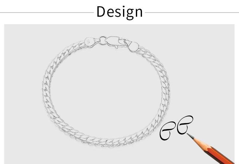 18K Gold/Silver Color 6mm Necklace 8/18/20/24 Inch Chain For Woman Men - Fashionqueene.com