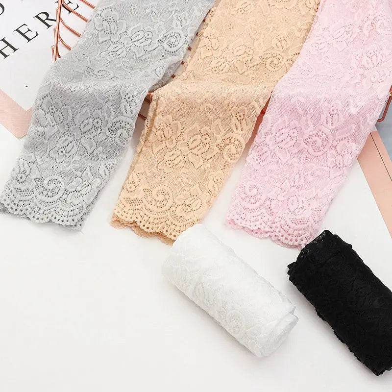 1Pair Lace Flowers Arm Sleeve Gloves Elegant Long Fingerless - Fashionqueene.com