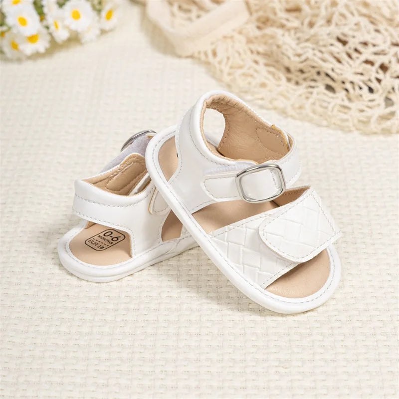 Cute Baby Girl Sandals Stylish and Comfortable PU Leather Non-slip Toddler Shoes