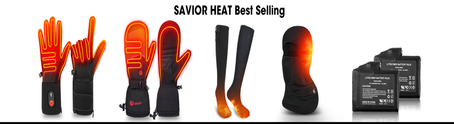 Savior Heat 100% Waterproof Motorcycle Gloves Riding Heating Gloves With Bettery Warmer Hand Joints Leather