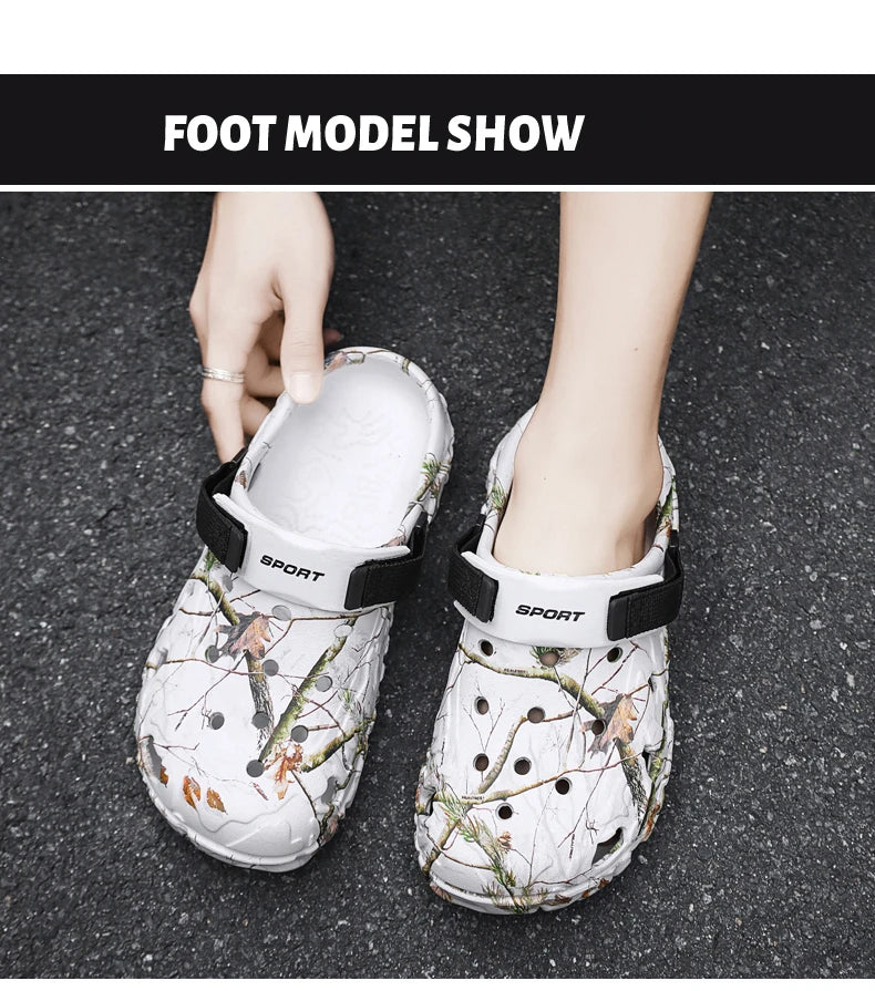 Men Slippers High Quality Anti-Slip Garden Shoes Lightweight Fashion Casual Sandals