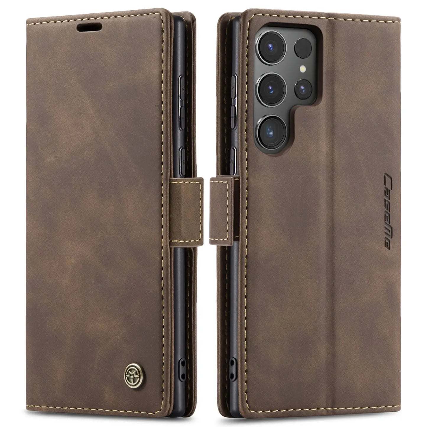 Flip Wallet Case for Samsung Galaxy S24 Ultra S24 Plus S24, Leather Magnetic Folio Cover with Card Holder Shockproof For Galaxy S24 Plus / Blue / United States For Galaxy S24 Plus / Black / United States