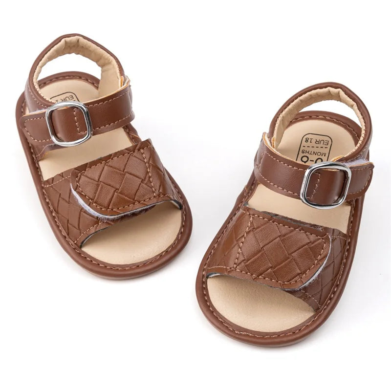 Cute Baby Girl Sandals Stylish and Comfortable PU Leather Non-slip Toddler Shoes