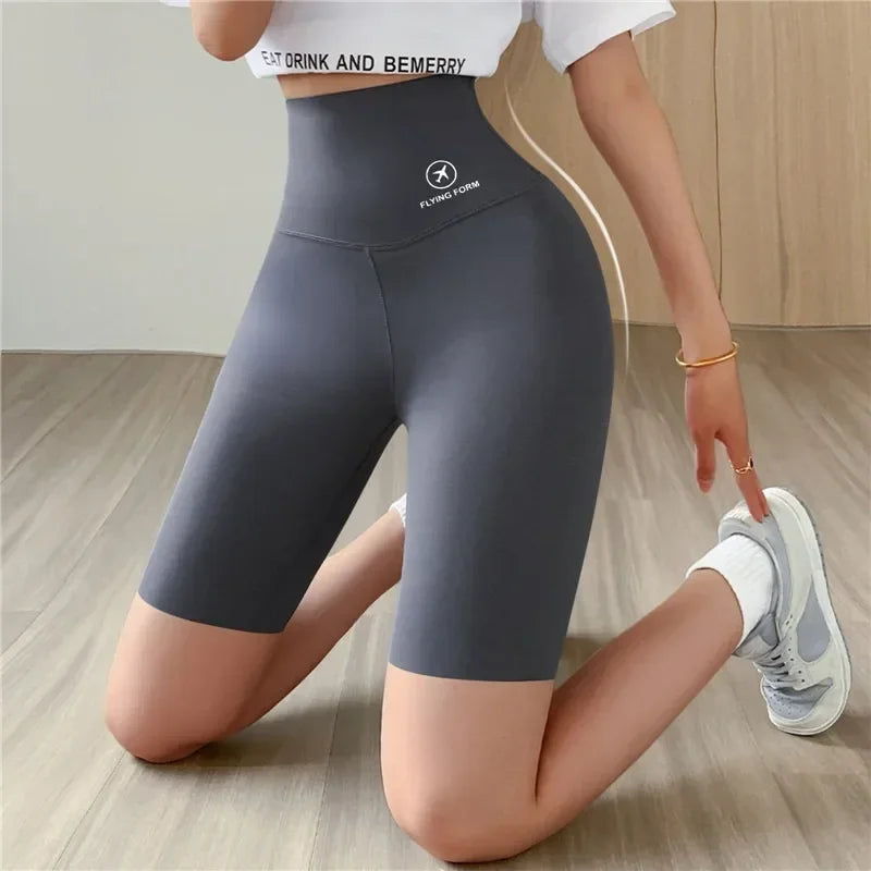 Seamless Women Sports Shorts High Waist Fitness Jogging Body Shaping Boxers Push Up Scrunch Butt Biker Slim Underwear