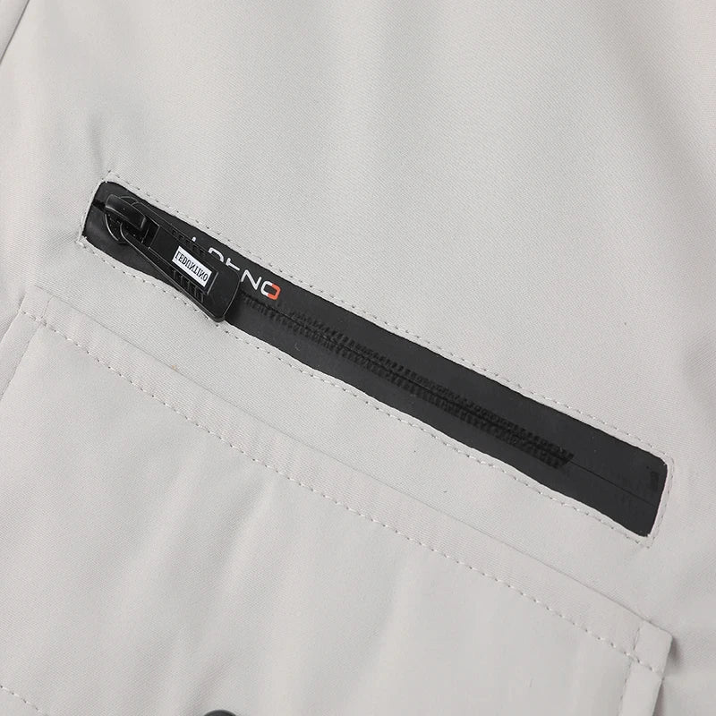 Men's Hooded Cotton Jacket Windproof Padded Cold Pure Color Simple