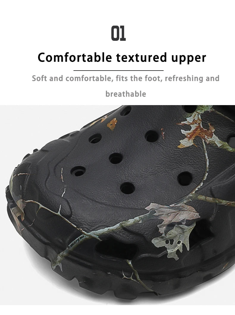Men Slippers High Quality Anti-Slip Garden Shoes Lightweight Fashion Casual Sandals