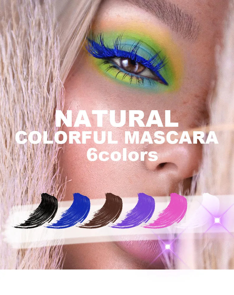 1PC Colorful Eyelash Mascara EyeLashes Extension Curling Lengthen White Purple