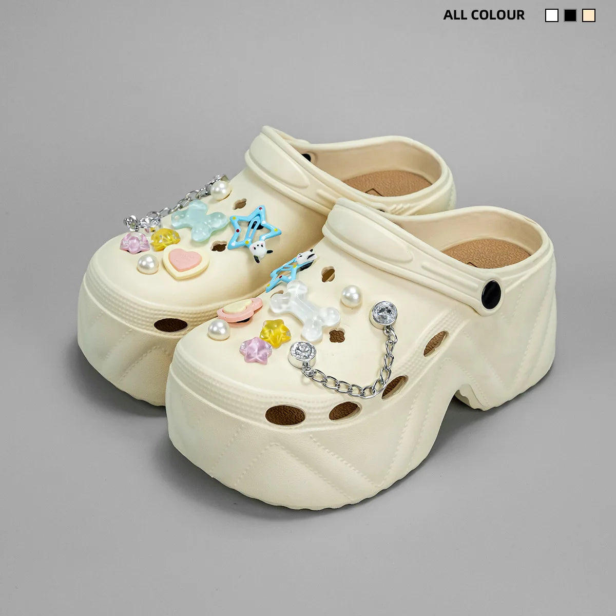 High Platform Fashion Clogs Shoes Women's Thick Bottom EVA Sandals