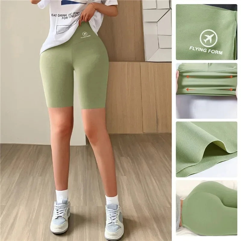 Seamless Women Sports Shorts High Waist Fitness Jogging Body Shaping Boxers Push Up Scrunch Butt Biker Slim Underwear