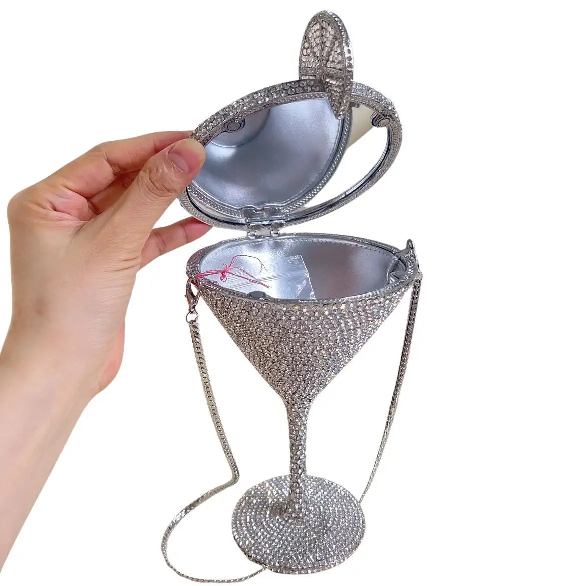 Jewels Martini purse Diamond Evening Purses Crystals Bridal Handbag Dinner Purses Rhinestone Party Clutch Bags
