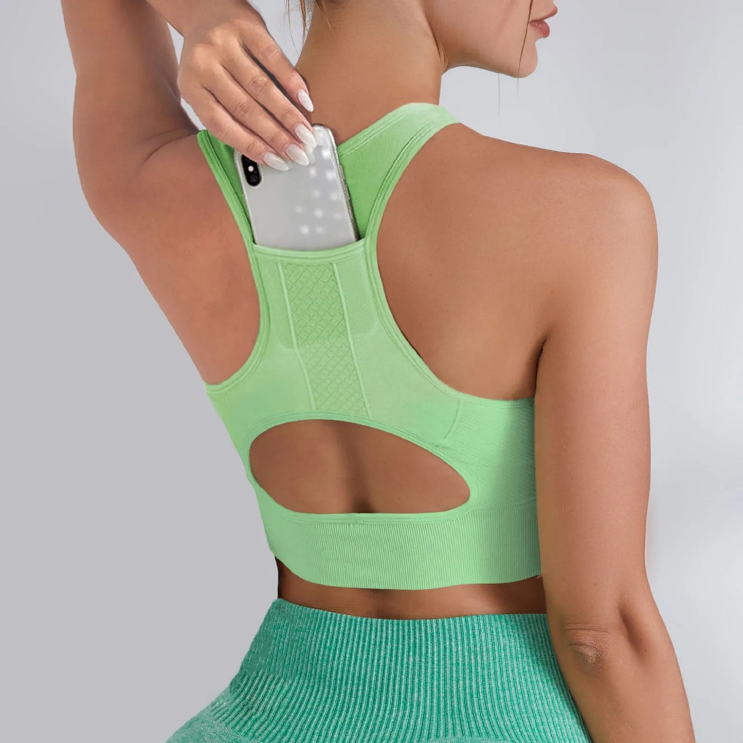 Women Sports Underwear Tight Gym Workout Crop Top Yoga Vest ShockproofSports Bra