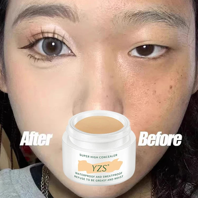 High Definition Concealer Waterproof Full Coverage Concealer For Tattoos Scars Naked beige Natural color