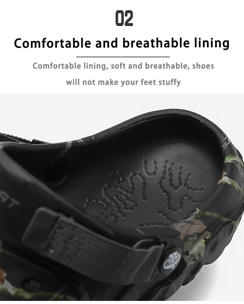 Men Slippers High Quality Anti-Slip Garden Shoes Lightweight Fashion Casual Sandals