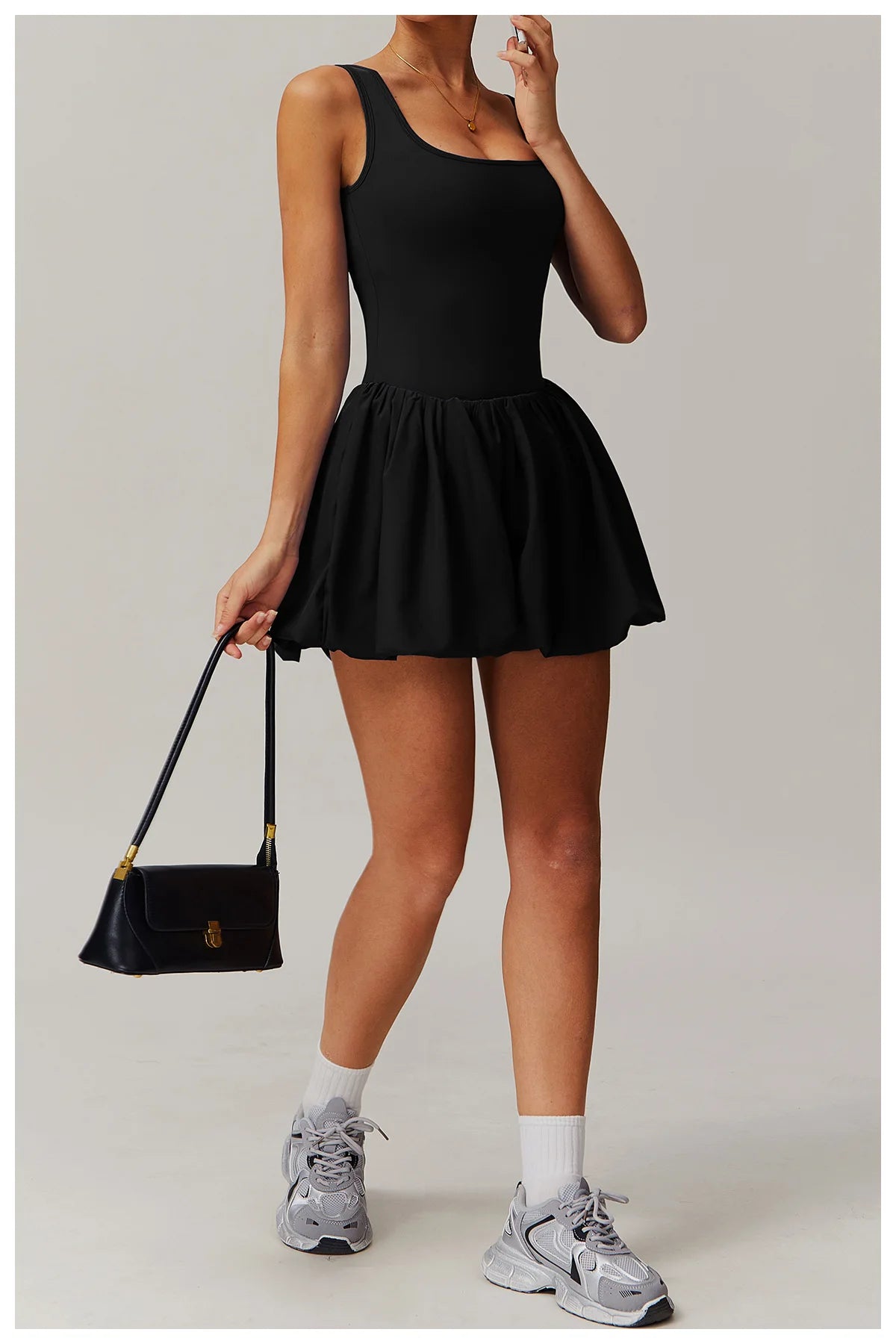 2024 New Women Yoga Anti Glare One-Piece Jumpsuit Dance Ballet Sports Dress Gym Push up Running Tennis Sports