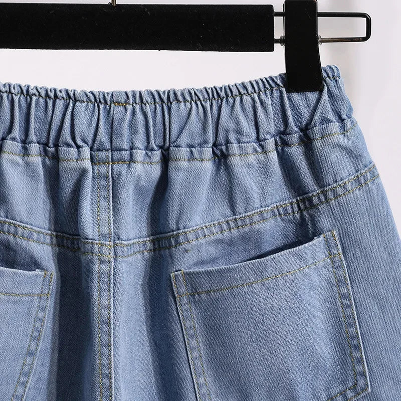 Plus Size Plus Size High Waist Wide Leg Hot Pants Women's Short Pants
