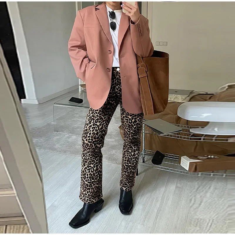 Animal Leopard Print Long Denim Women High Waist Straight Pencil Jeans Leopard print / M Leopard print / L Leopard print / XS Leopard print / M-Leopard print / L-Leopard print / XS-Leopard print / S-