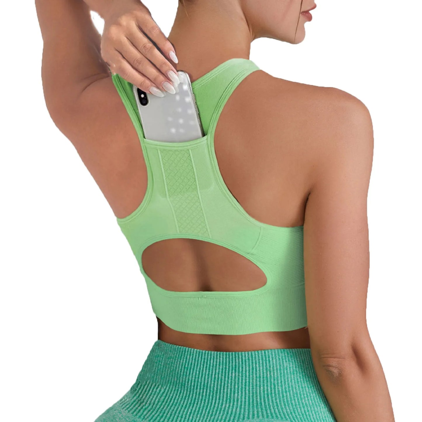 Women Sports Underwear Tight Gym Workout Crop Top Yoga Vest ShockproofSports Bra