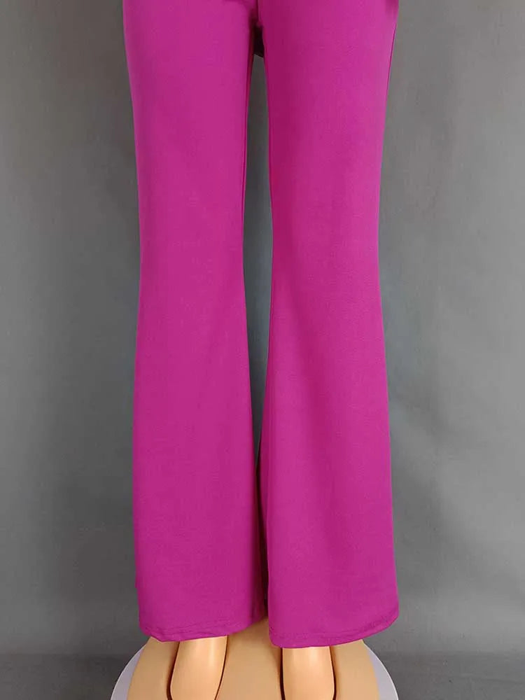 High Waist Strapless Jumpsuit Rivet Collar Tube Top Jumpsuit for Women Elegant