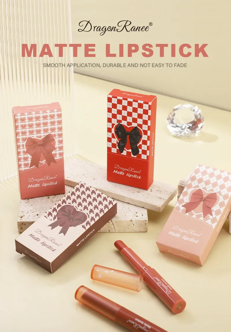 1/3pcs Nude Lipstick Crayon Long Lasting Matte Lipstick Pencil 24 Hours Waterproof Set Lip Moisturizer Colouring Lip Tint Stick