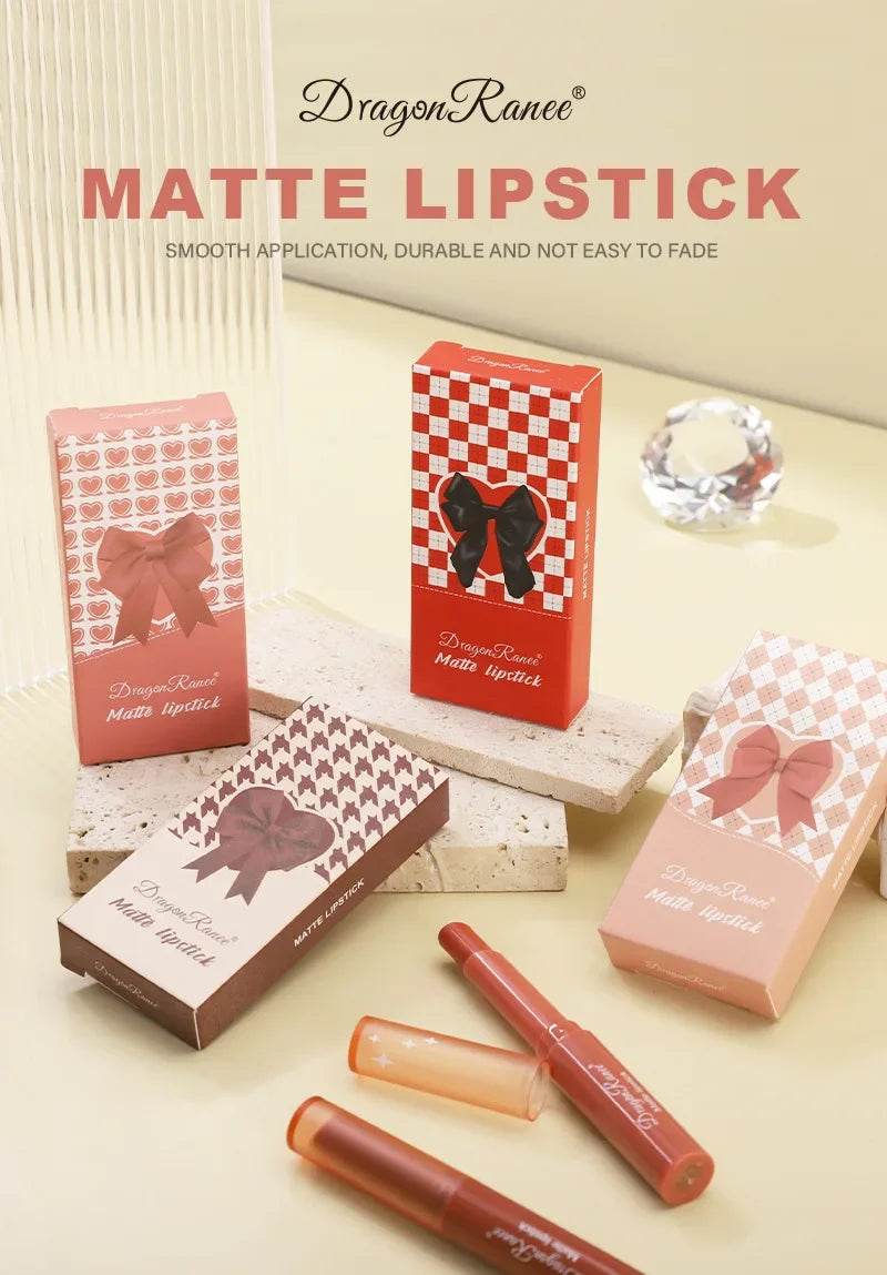 1/3pcs Nude Lipstick Crayon Long Lasting Matte Lipstick Pencil 24 Hours Waterproof Set Lip Moisturizer Colouring Lip Tint Stick - Fashionqueene.com