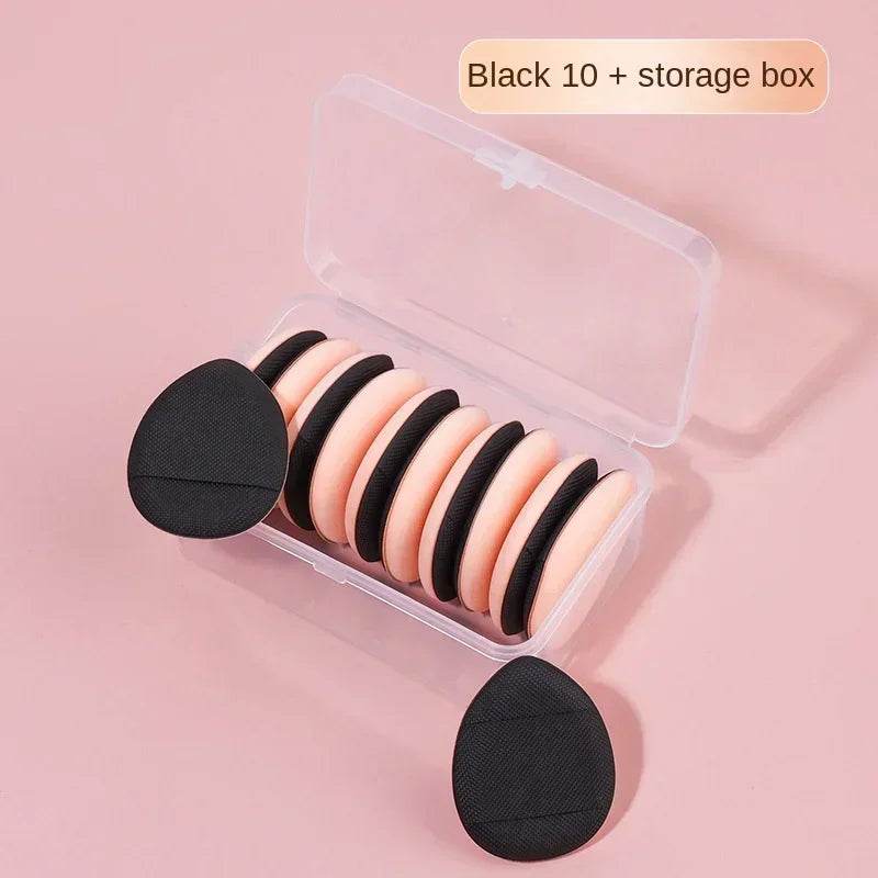 10Pcs Mini Finger Puff Foundation Small Air Cushion Powder Sponge Face Concealer BB - Fashionqueene.com
