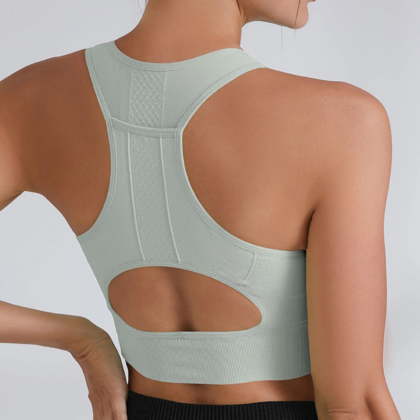 Women Sports Underwear Tight Gym Workout Crop Top Yoga Vest ShockproofSports Bra